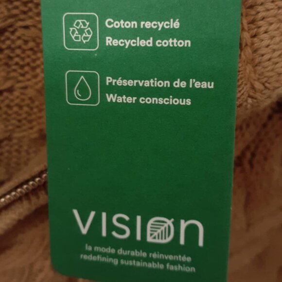 NWT Braided Cable-Knit Zippered Cardigan | SIMONS Contemporary | Vision - Picture 7 of 10